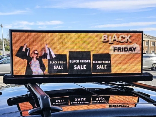 Taxi-top mobile LED sign